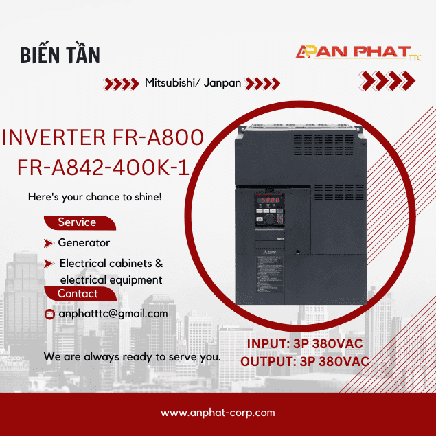 Biến tần Mitsubishi FR-A842-400K-1 400kW 3 Pha 380V